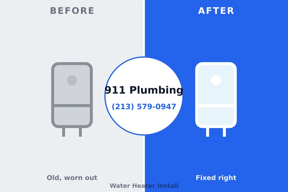 Before and after: plumbing repair East Honolulu, HI